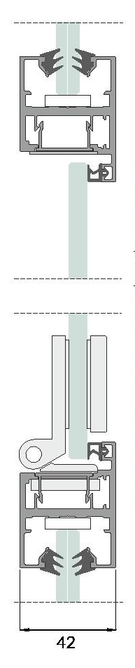 OFFICE 30 (châssis en verre dans un cadre en aluminium)